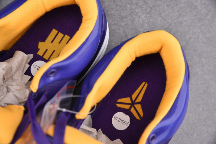 nike kobe 4 protro undefeated los angeles lakers - cq3869-500