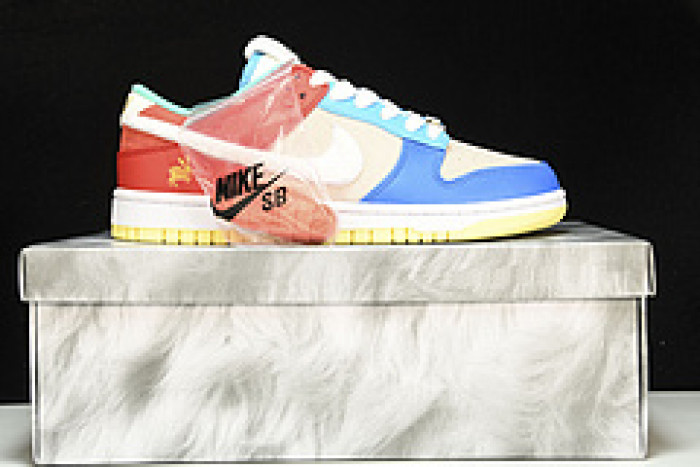 nike dunk low retro prm year of the rabbit blue orange cream shoes fd4203-111
