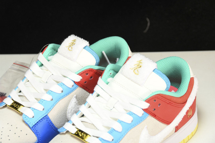 nike dunk low retro prm year of the rabbit blue orange cream shoes fd4203-111