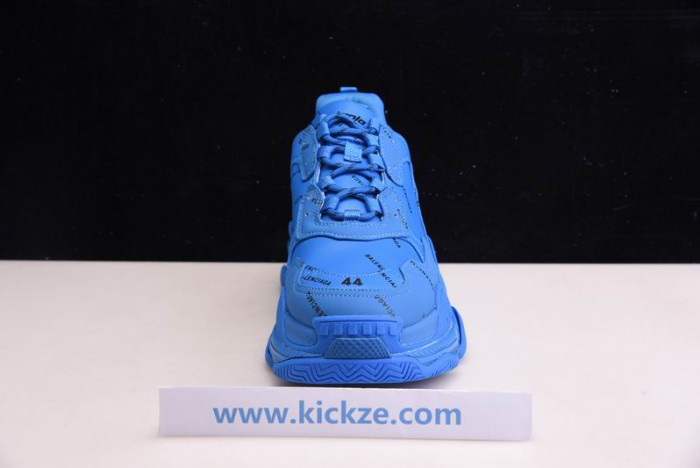 bl triple s trainers blue letters -kickze bl12