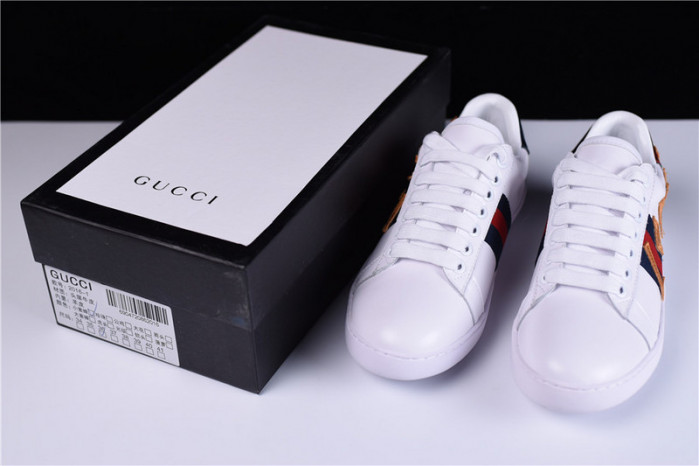 gc ace embroidered low-top sneaker with loved womens 497090 dope0 9095
